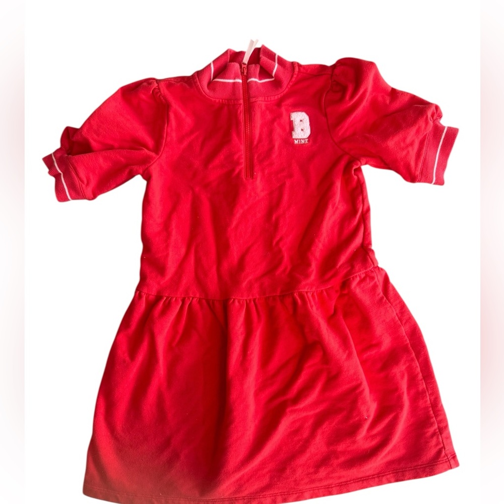 Janie and Jack Red Sweater Dress B Mine Girl’s 6 Valentine’s Day Heart Preppy